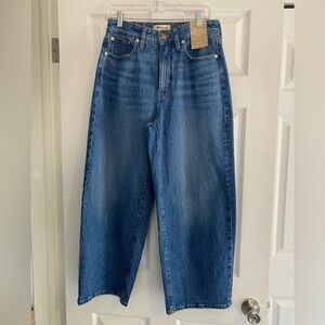 NWT Madewell Curvy Perfect Vintage Wide Leg Crop 29 Cresslow Wash